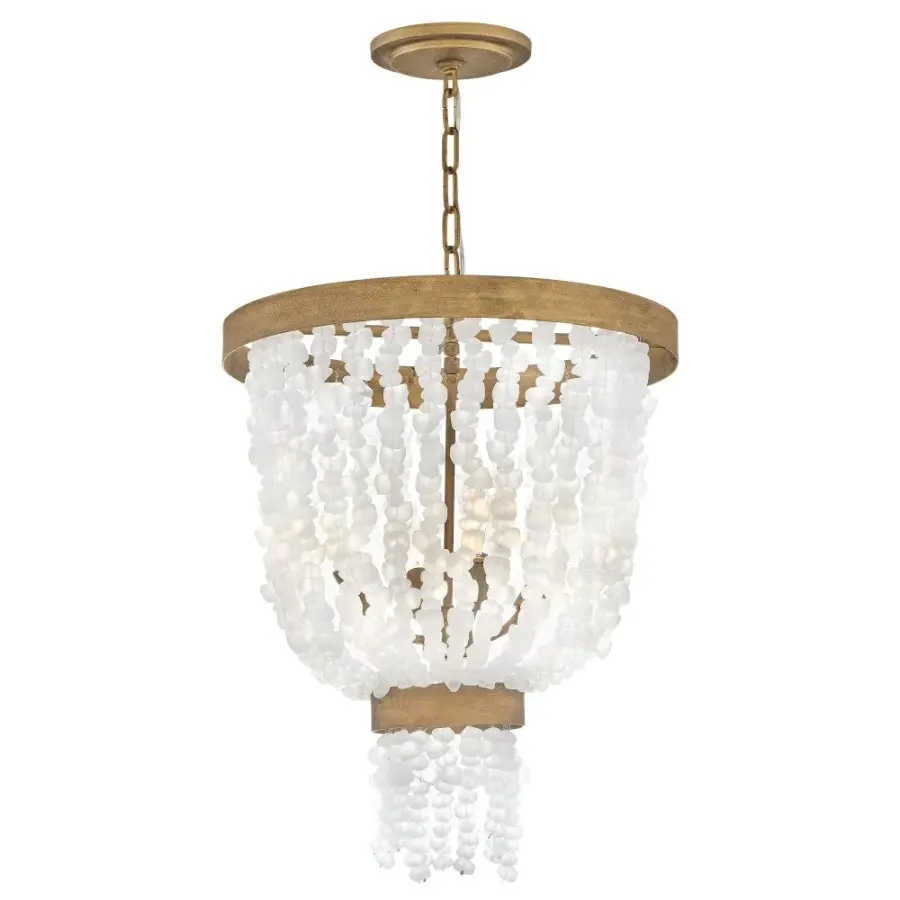 Dune Large Pendant in Burnished Gold - Image 1