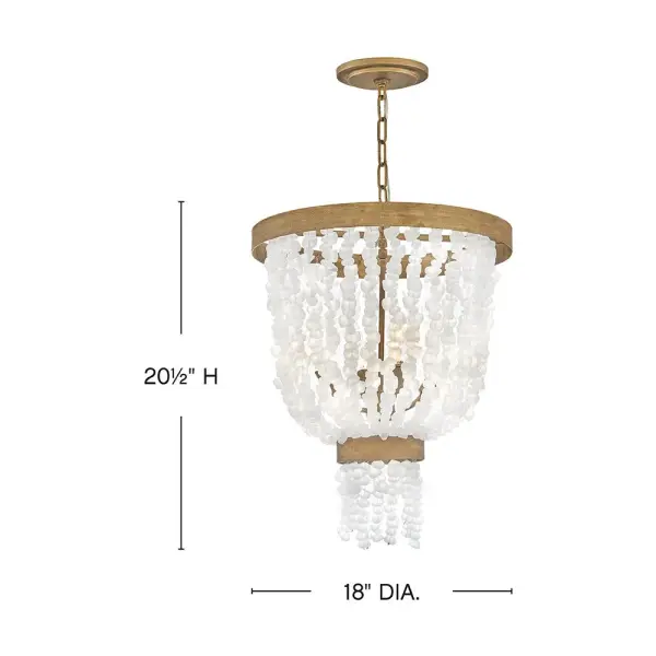 Dune Large Pendant in Burnished Gold - Image 2