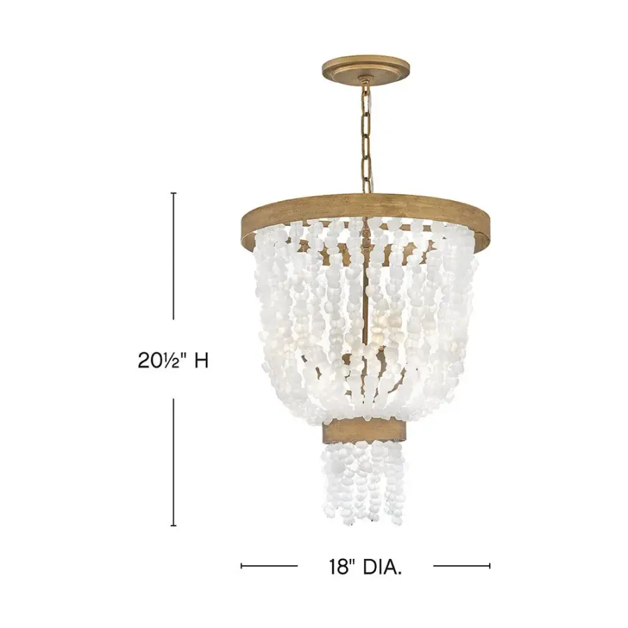 Dune Large Pendant in Burnished Gold - Image 2