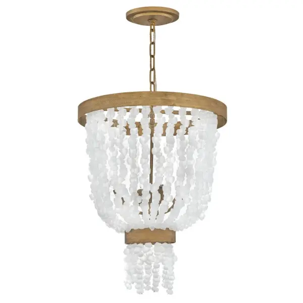 Dune Large Pendant in Burnished Gold - Image 3