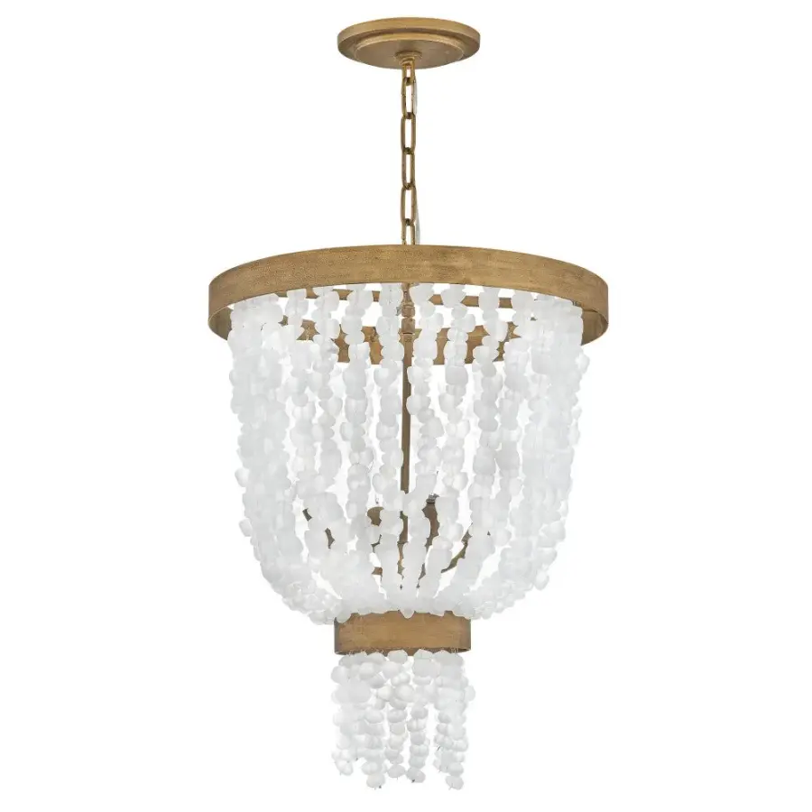 Dune Large Pendant in Burnished Gold - Image 3