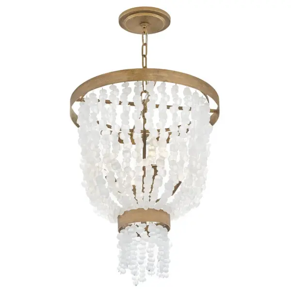 Dune Large Pendant in Burnished Gold - Image 4