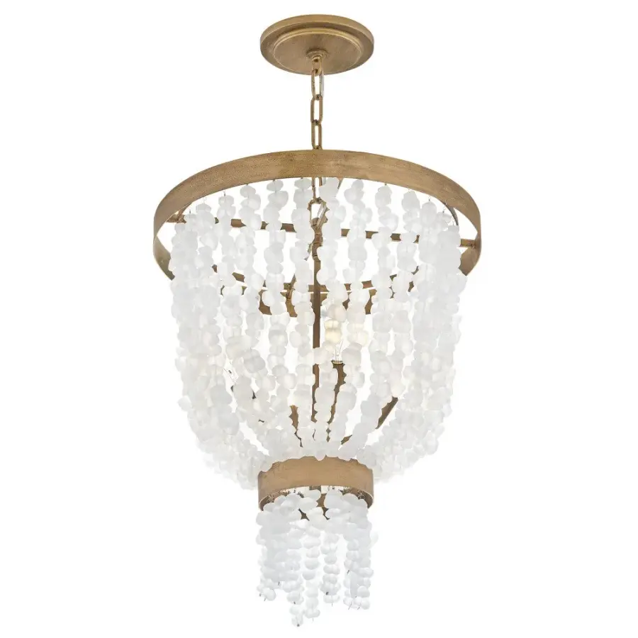 Dune Large Pendant in Burnished Gold - Image 4