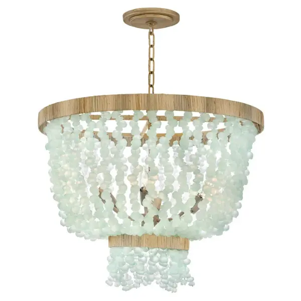 Dune Medium Single Tier Chandelier in Burnished Gold - Image 1