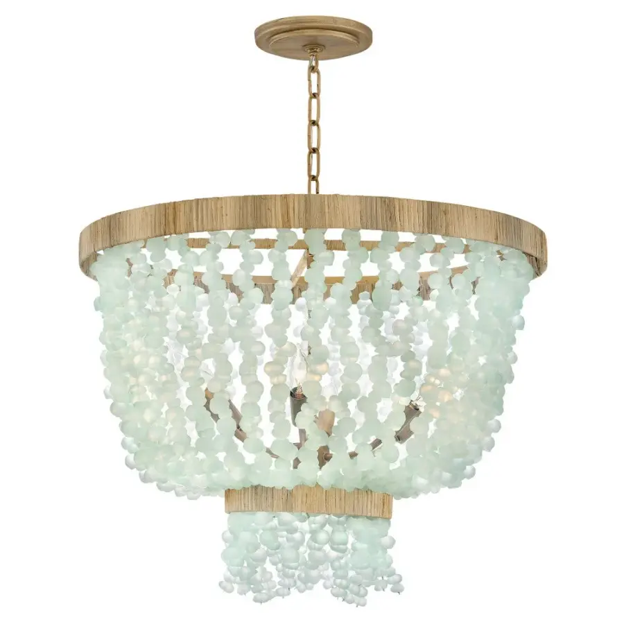 Dune Medium Single Tier Chandelier in Burnished Gold - Image 1