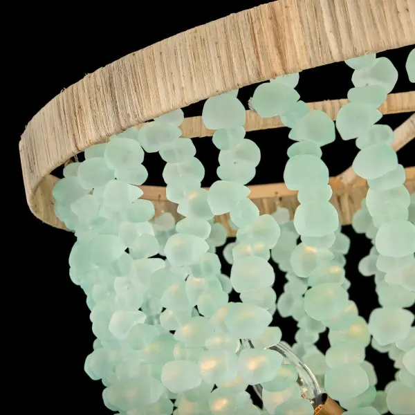 Dune Medium Single Tier Chandelier in Burnished Gold - Image 3