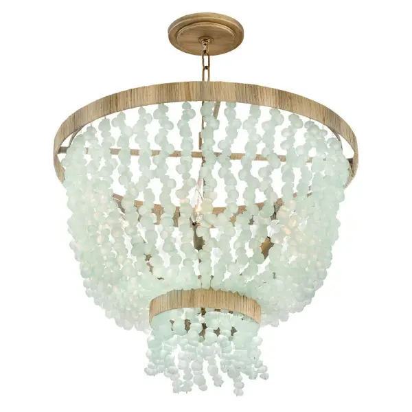 Dune Medium Single Tier Chandelier in Burnished Gold - Image 5