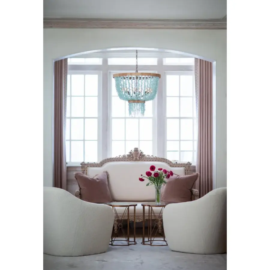 Dune Medium Single Tier Chandelier in Burnished Gold - Image 9
