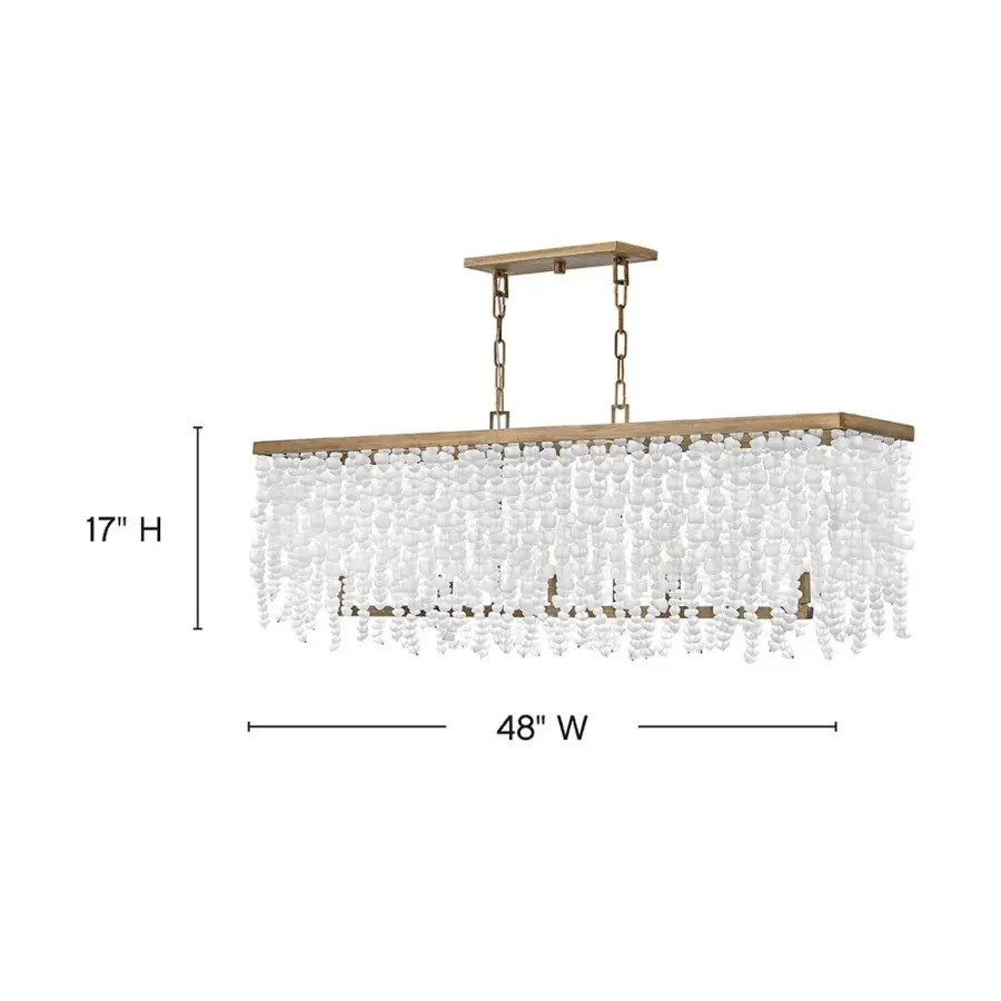 Dune Medium Five Light Linear Chandelier - Image 2