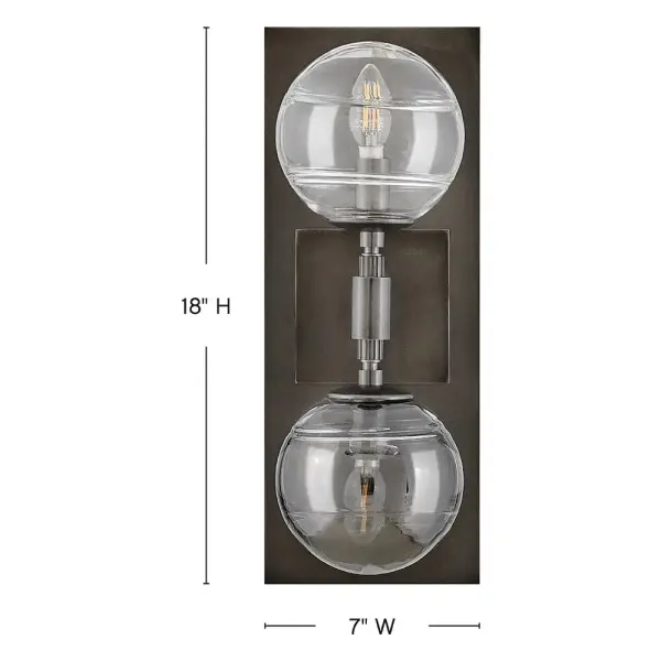 Oberon Two Light Wall Sconce - Image 2