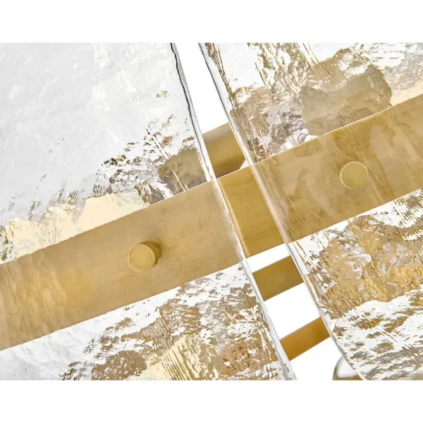 Lillia Large Drum Chandelier in Heritage Brass - Image 8