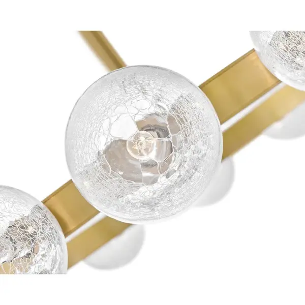 Coco Medium Single Tier Chandelier in Lacquered Brass - Image 4