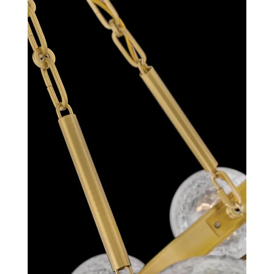 Coco Medium Single Tier Chandelier in Lacquered Brass - Image 5