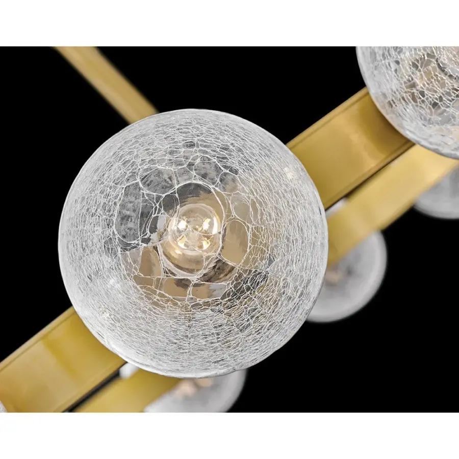 Coco Medium Single Tier Chandelier in Lacquered Brass - Image 8