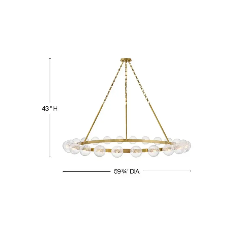 Coco Extra Large Single Tier Chandelier - Image 2