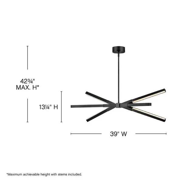 Rae Small LED Linear Pendant - Image 2