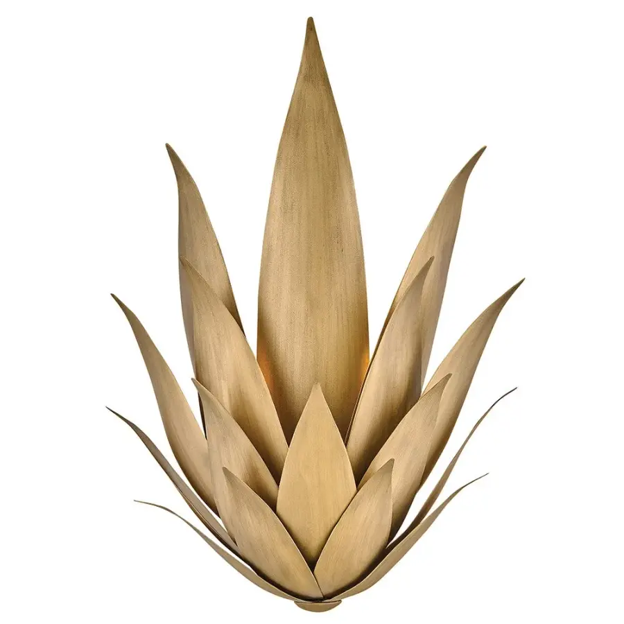 Agave Large Two Light Sconce in Burnished Gold - Image 1