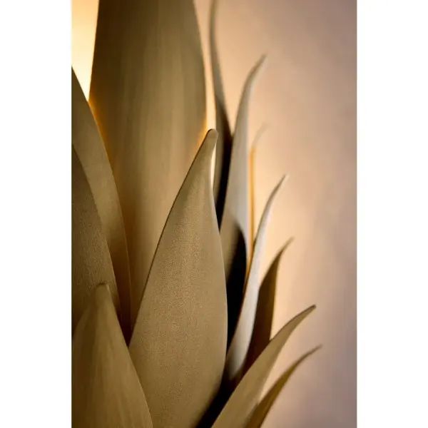 Agave Large Two Light Sconce in Burnished Gold - Image 11