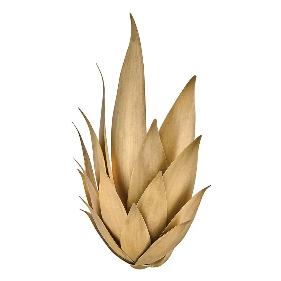 Agave Large Two Light Sconce in Burnished Gold - Image 6