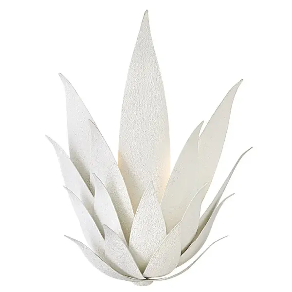 Agave Large Two Light Sconce in Textured Plaster - Image 1