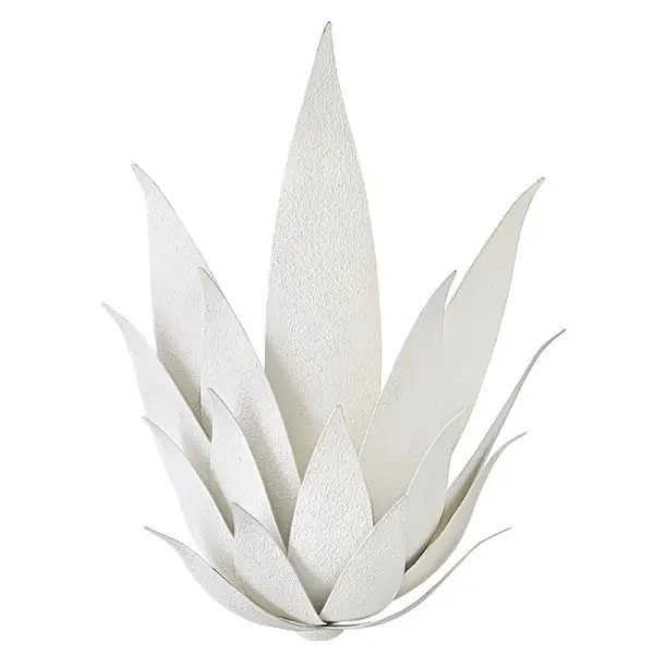 Agave Large Two Light Sconce in Textured Plaster - Image 3