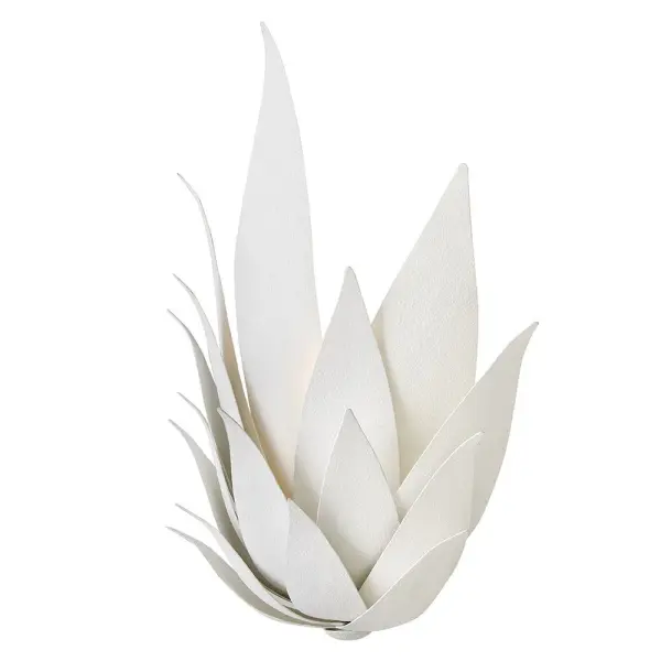 Agave Large Two Light Sconce in Textured Plaster - Image 7