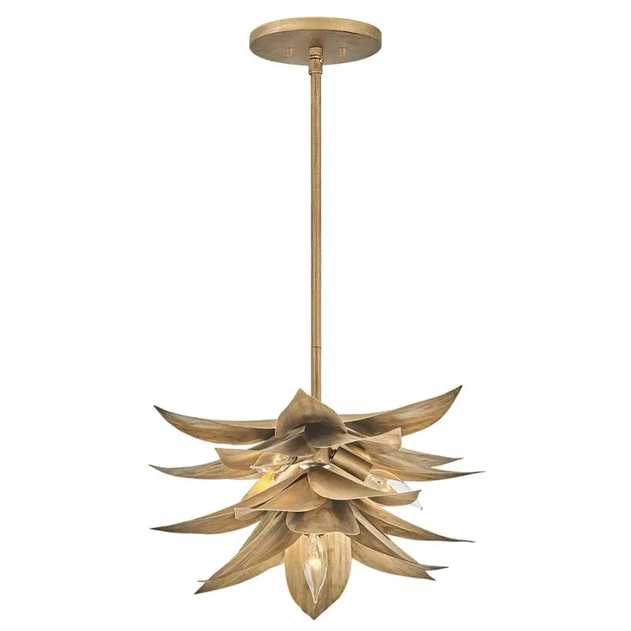 Agave Large Convertible Pendant in Burnished Gold - Image 1