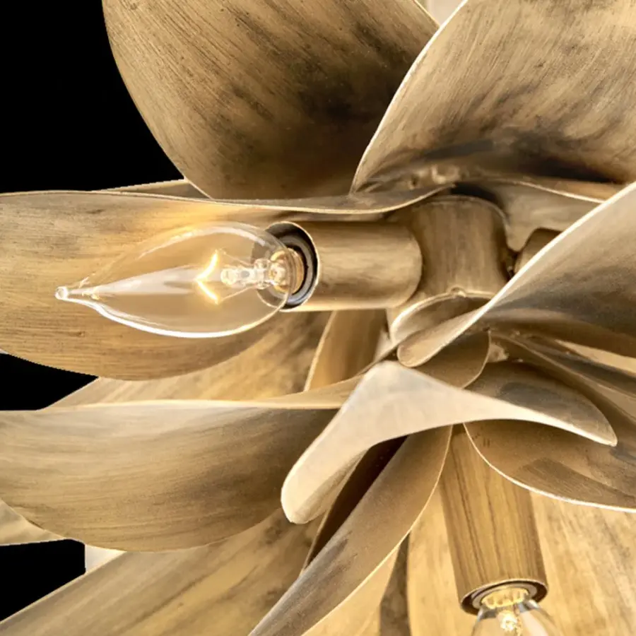 Agave Large Convertible Pendant in Burnished Gold - Image 4