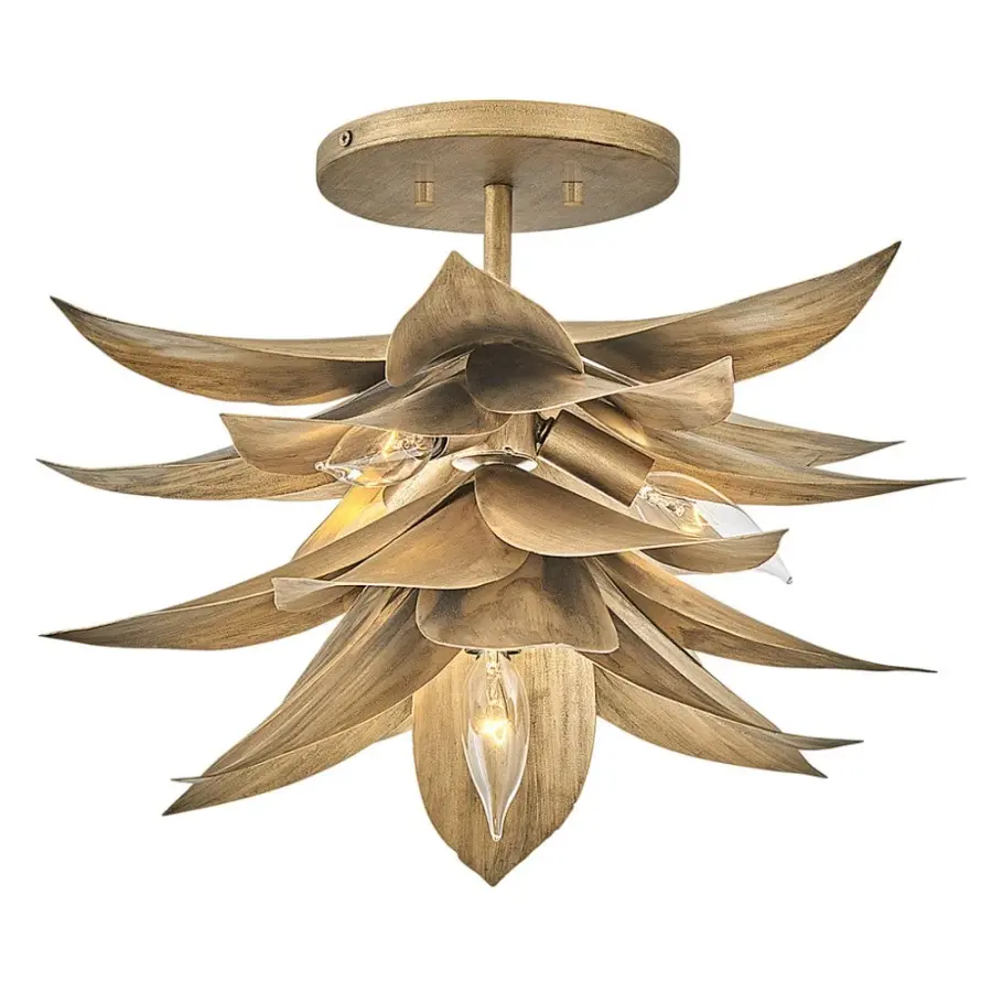 Agave Large Convertible Pendant in Burnished Gold - Image 6