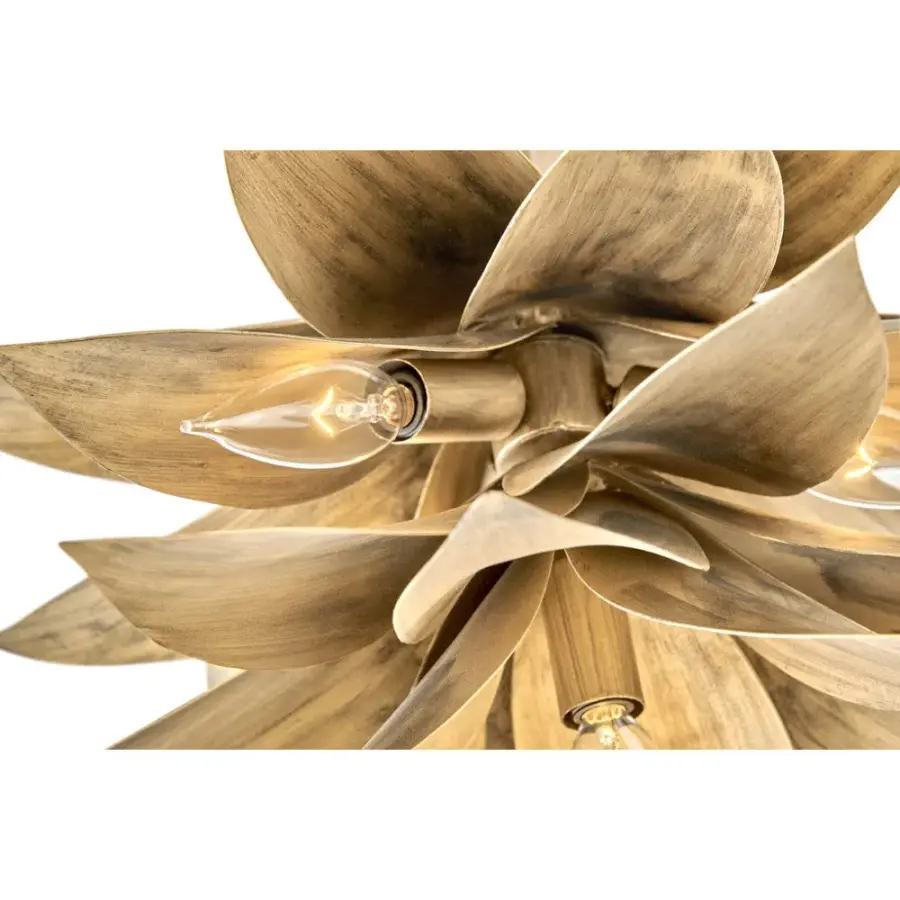 Agave Large Convertible Pendant in Burnished Gold - Image 8