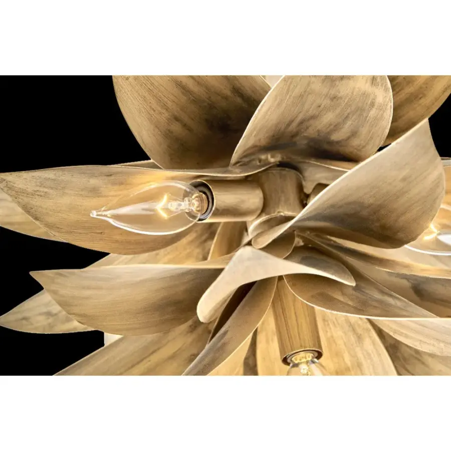 Agave Large Convertible Pendant in Burnished Gold - Image 10