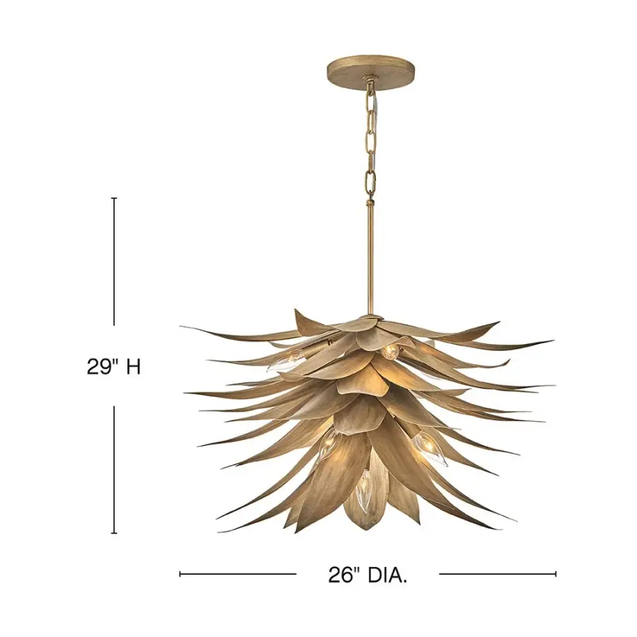 Agave Medium Single Tier Chandelier - Image 2