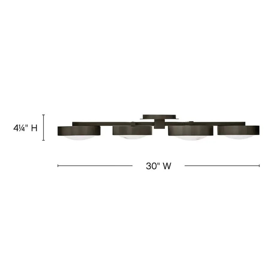 Cava Large Flush Mount in Black Oxide - Image 2