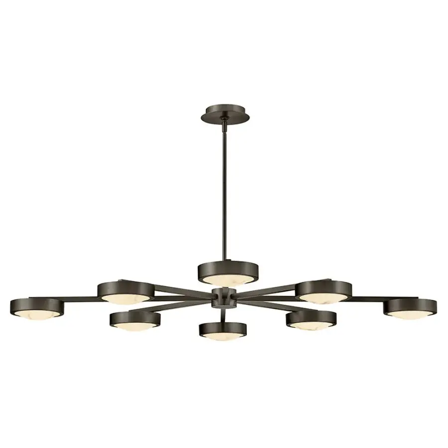Cava Large Convertible Semi-Flush Mount in Black Oxide - Image 1