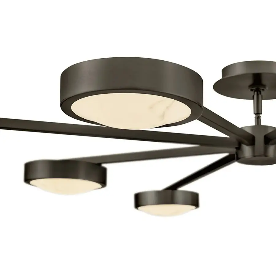 Cava Large Convertible Semi-Flush Mount in Black Oxide - Image 5