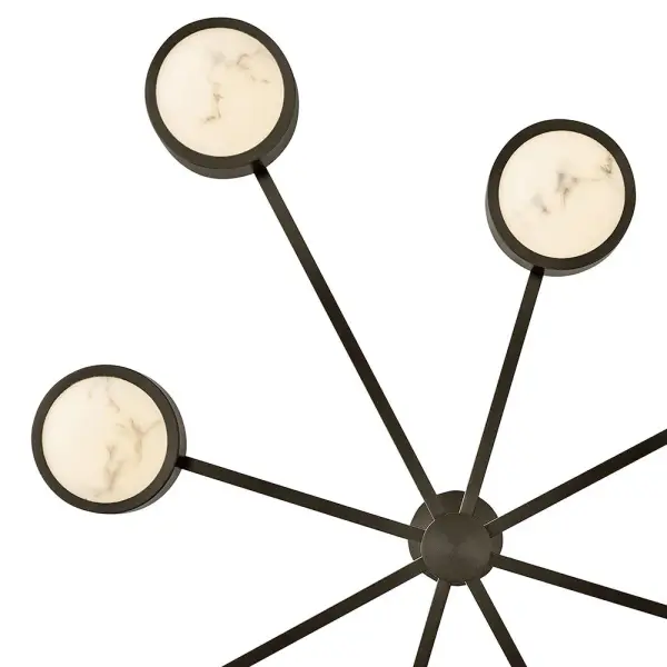Cava Large Convertible Semi-Flush Mount in Black Oxide - Image 6