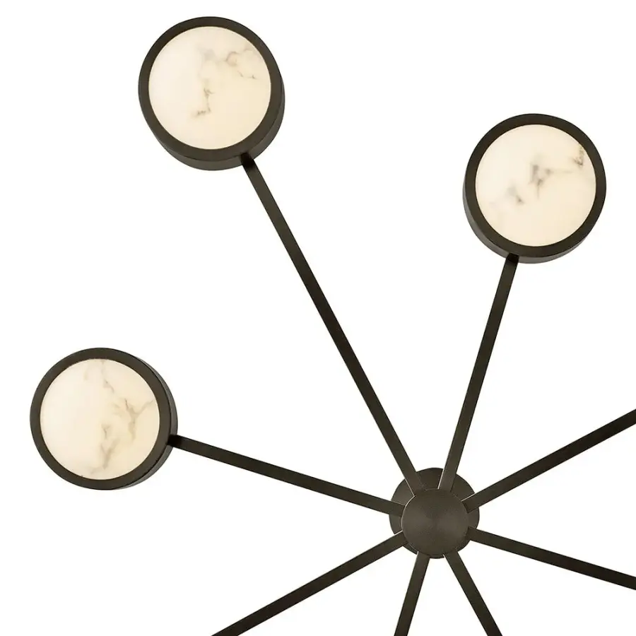 Cava Large Convertible Semi-Flush Mount in Black Oxide - Image 6