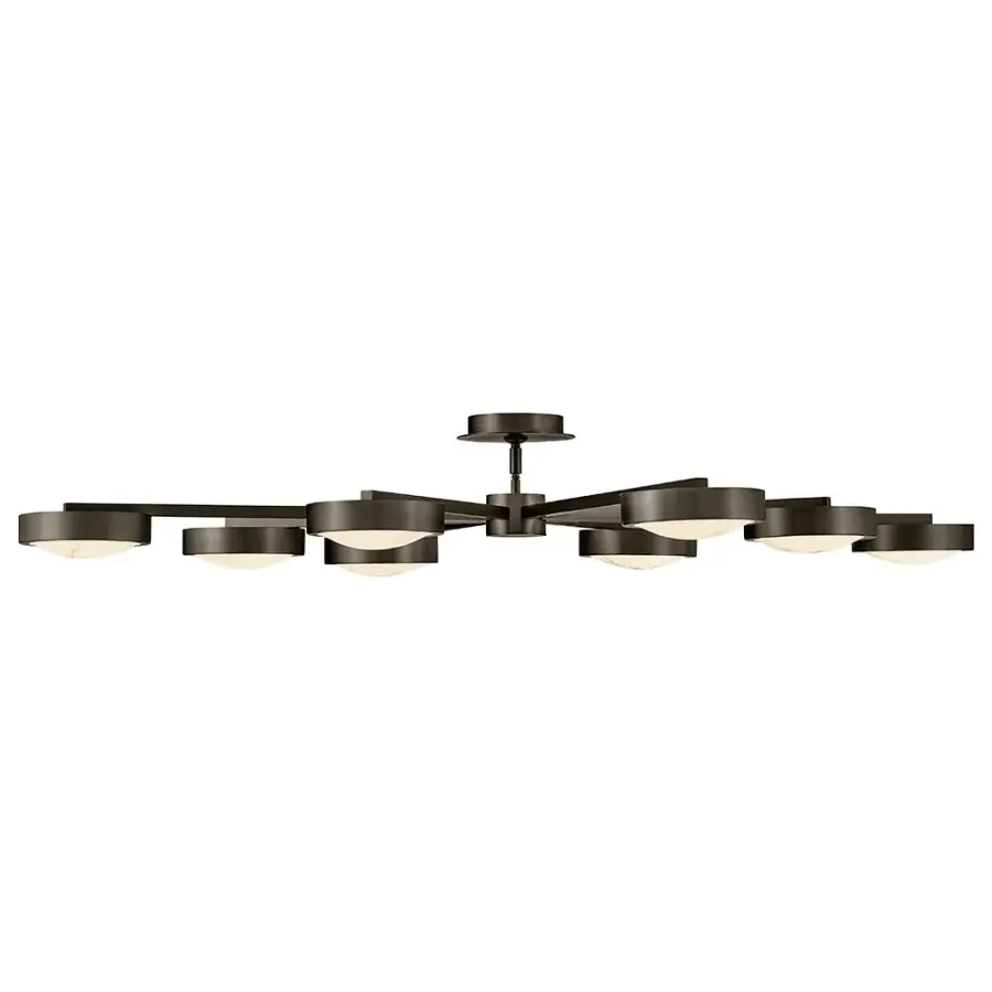 Cava Large Convertible Semi-Flush Mount in Black Oxide - Image 7
