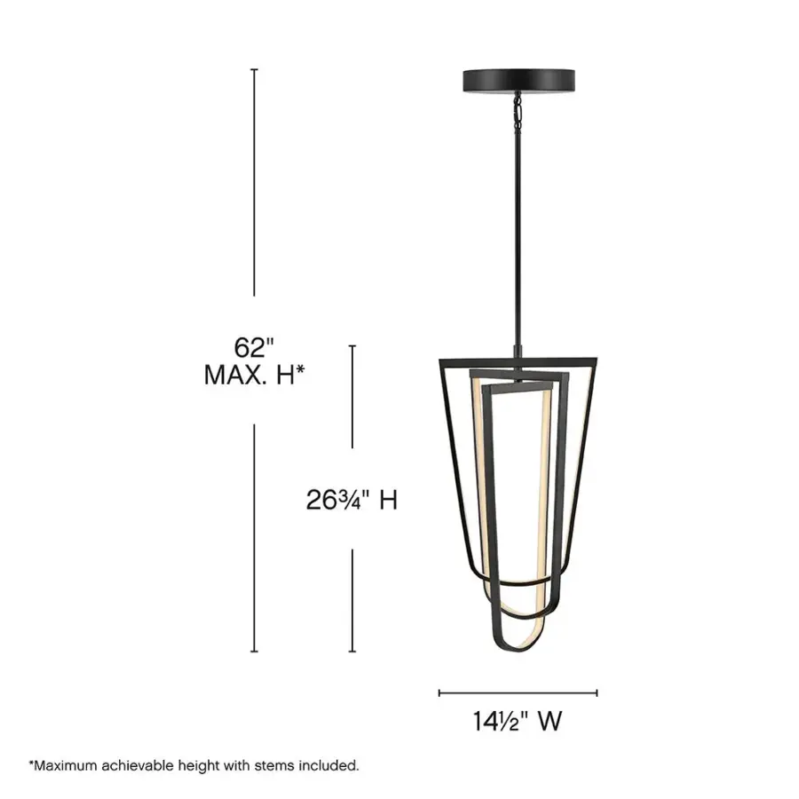 Onyx Medium Adjustable Pendant - Image 2