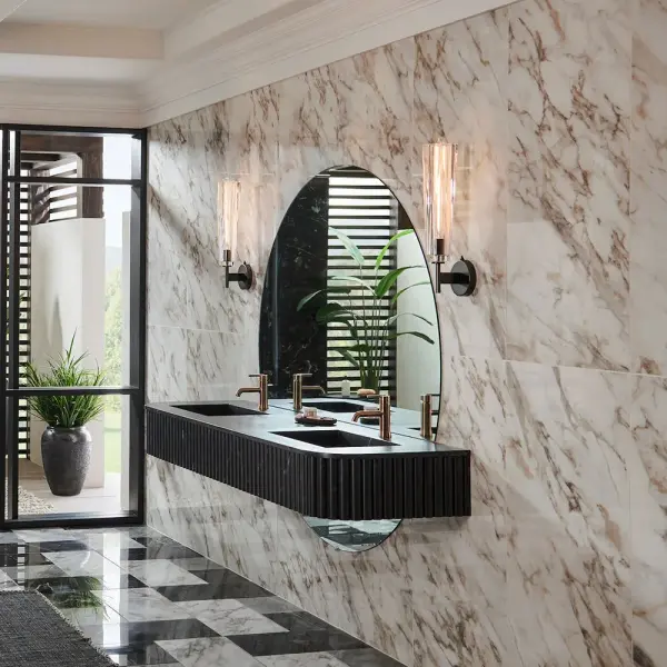 Dramatic Crystal Sconce with Integrated Switch for Bedside Elegance - Image 10