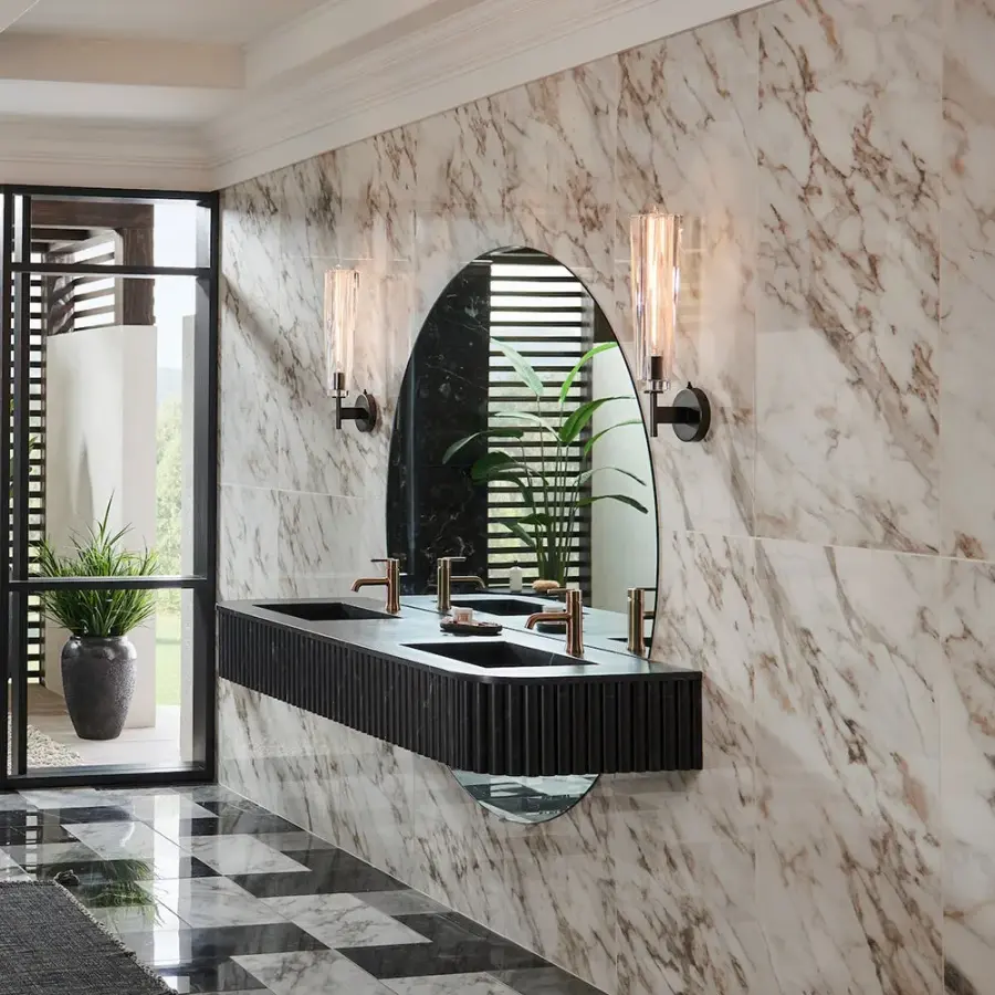 Dramatic Crystal Sconce with Integrated Switch for Bedside Elegance - Image 10