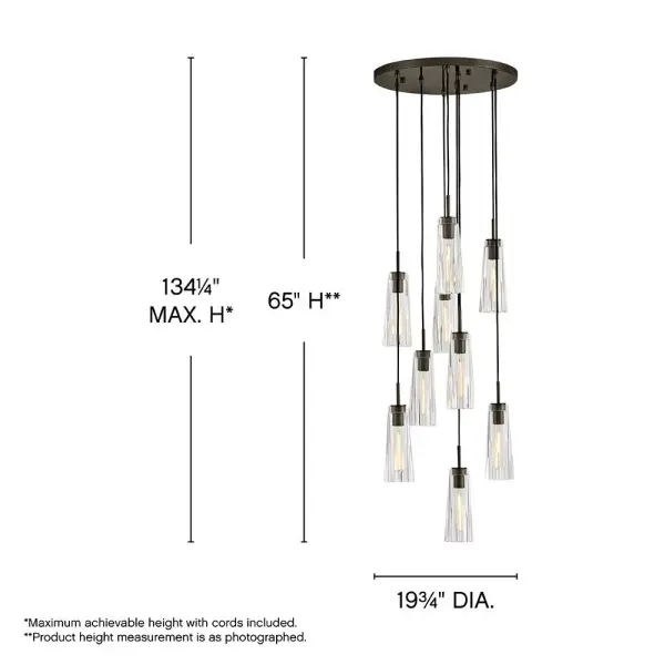 Dramatic Crystal Statement Piece with Luxurious Multi-Faceted Light - Image 2