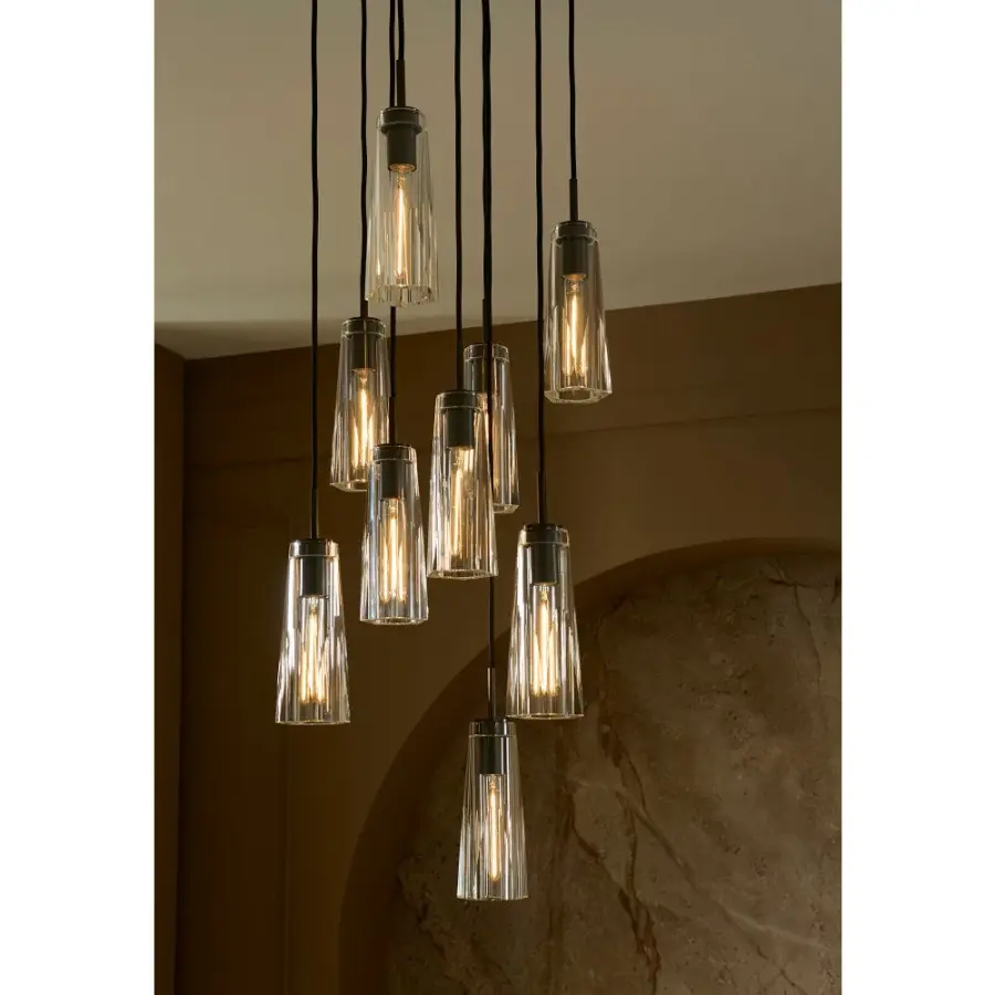 Dramatic Crystal Statement Piece with Luxurious Multi-Faceted Light - Image 11