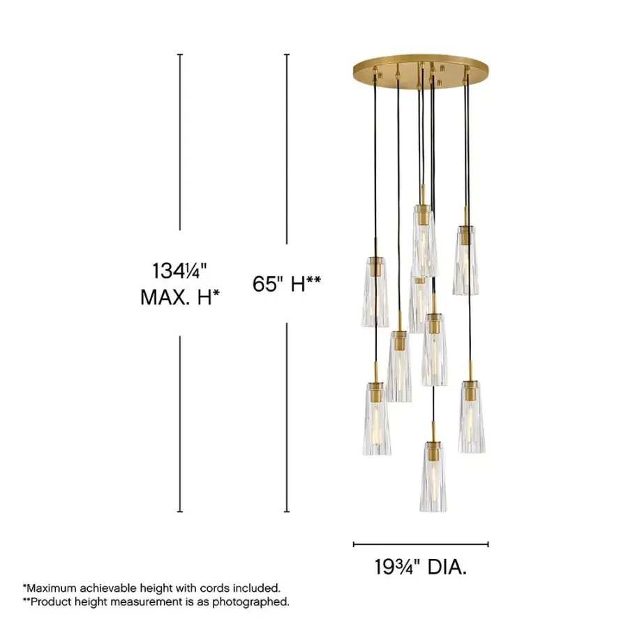 Opulent Crystal Statement Piece with Adjustable Installation - Image 2