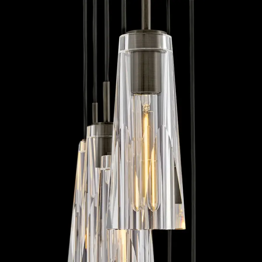 Dramatic Linear Crystal Chandelier with Luxurious Art Deco Flair - Image 6