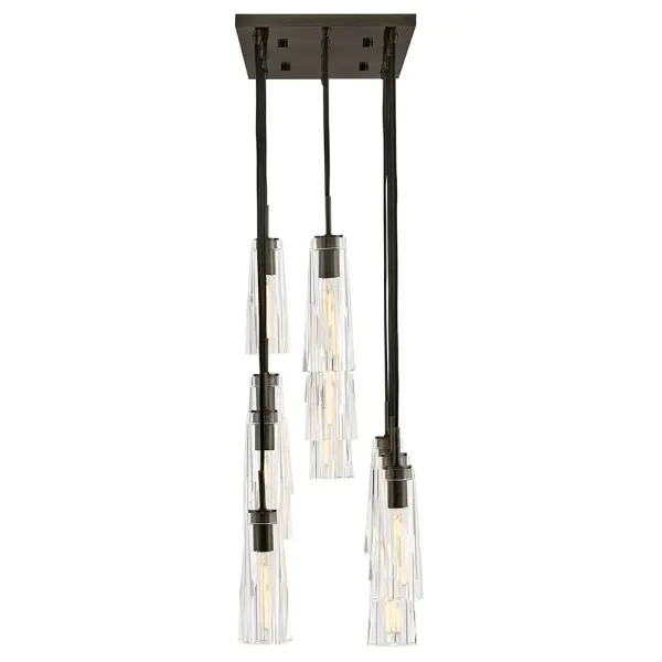 Dramatic Linear Crystal Chandelier with Luxurious Art Deco Flair - Image 7