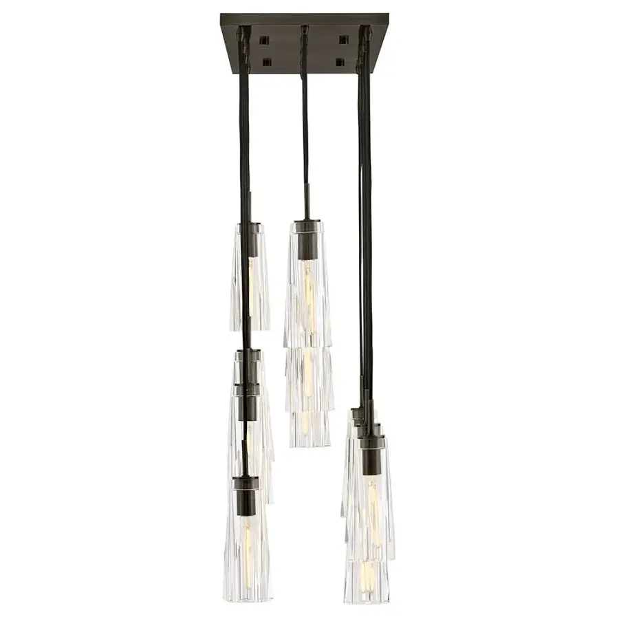 Dramatic Linear Crystal Chandelier with Luxurious Art Deco Flair - Image 7
