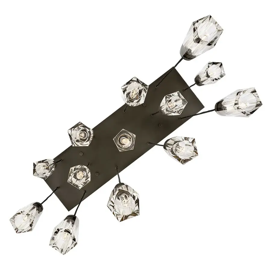 Dramatic Linear Crystal Chandelier with Luxurious Art Deco Flair - Image 8