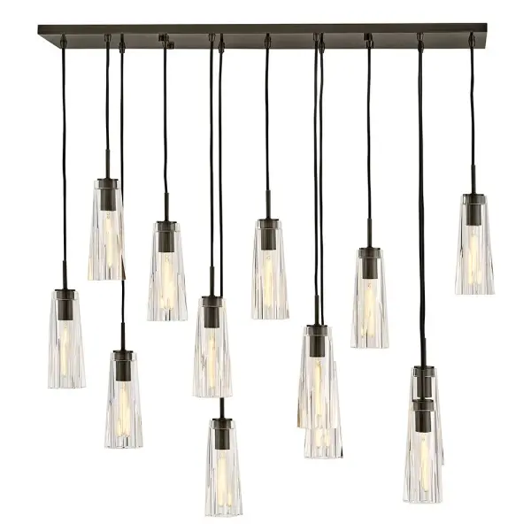 Dramatic Linear Crystal Chandelier with Luxurious Art Deco Flair - Image 9