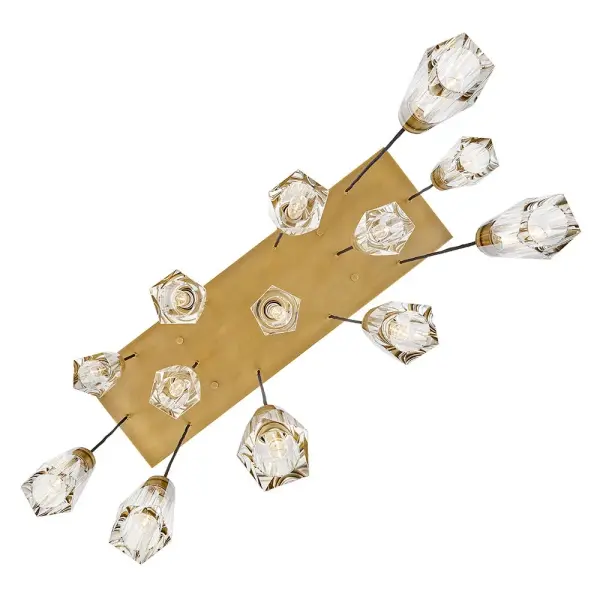 Dramatic Linear Crystal Chandelier with Luxurious Art Deco Appeal - Image 9